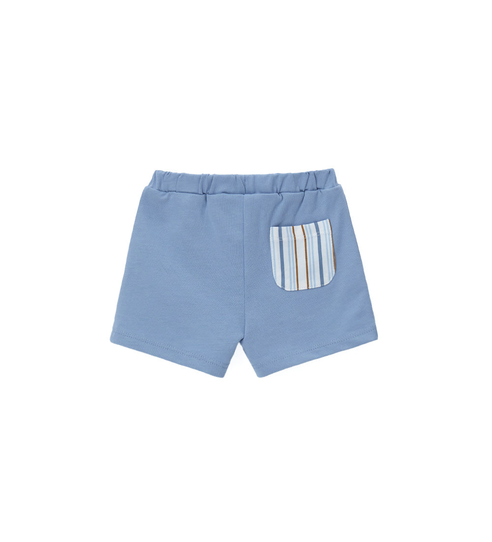 Newborn - T-shirt and bermuda shorts White 1M
