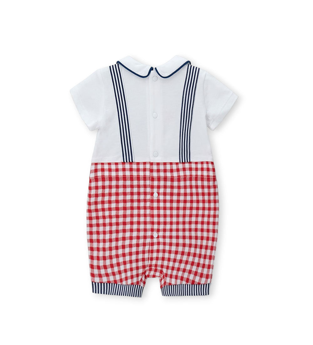 Newborn - Cotton romper 1M Red