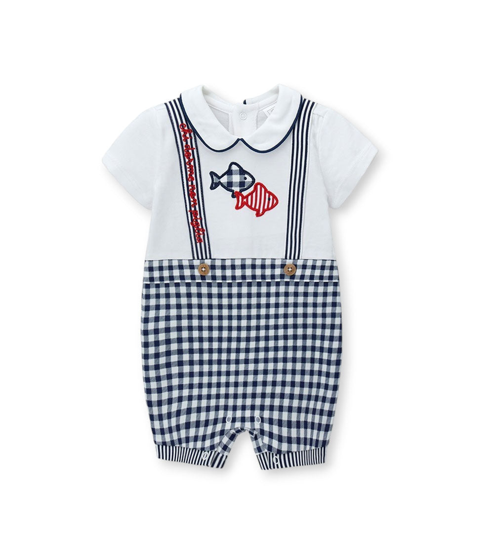 Newborn - Cotton romper 1M Red