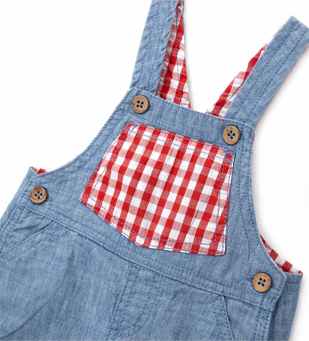 Newborn - Cotton overalls 1M Denim