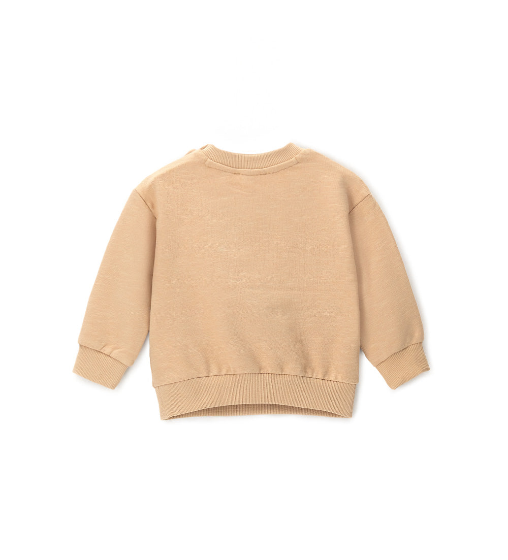 Newborn - Crewneck sweatshirt Beige 9 - 12 M