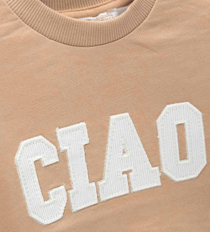 Newborn - Crewneck sweatshirt Beige 9 - 12 M