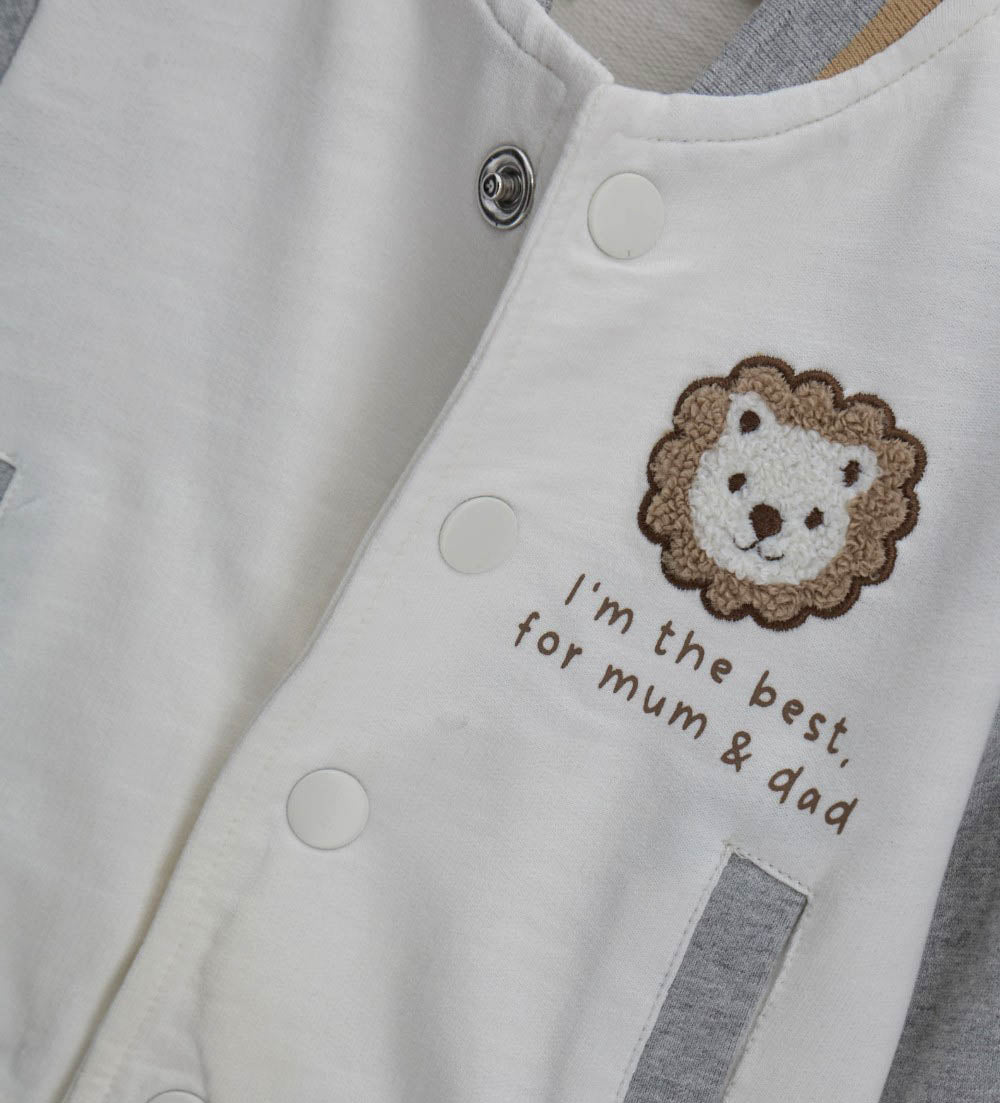 Newborn - Teddy fleece jacket 9 - 12 M Beige