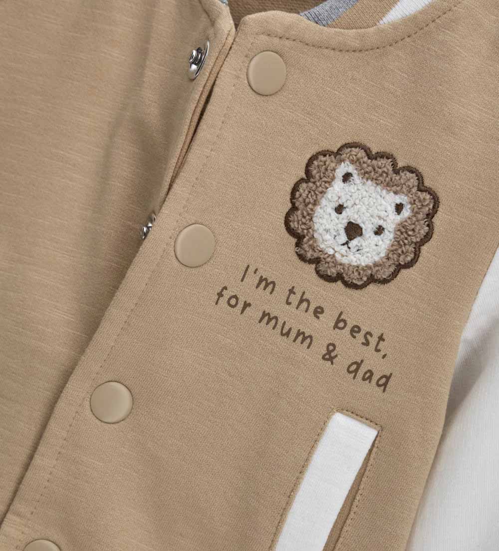 Newborn - Teddy fleece jacket 9 - 12 M Beige