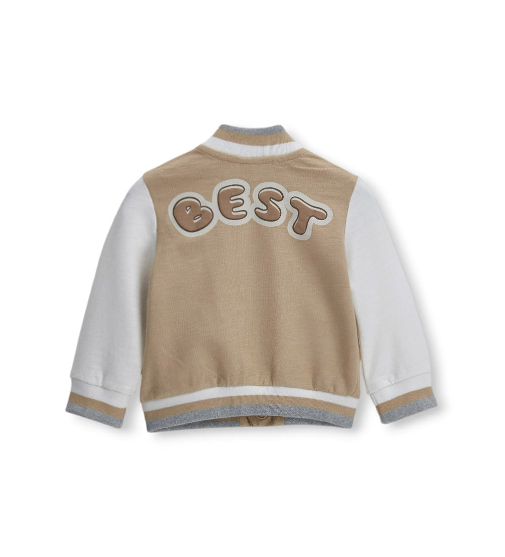 Newborn - Teddy fleece jacket 9 - 12 M Beige