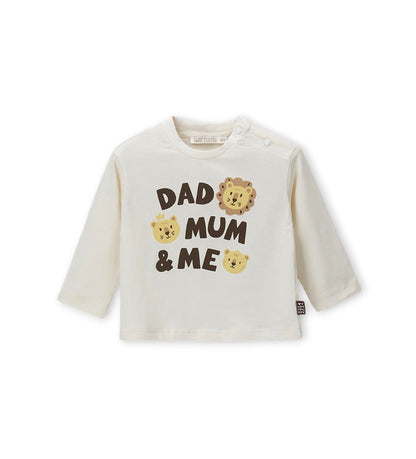 Newborn - Printed T-shirt Off White 9 - 12 M