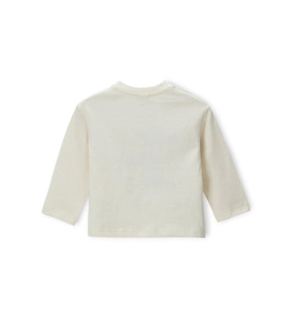Newborn - Printed T-shirt Off White 9 - 12 M