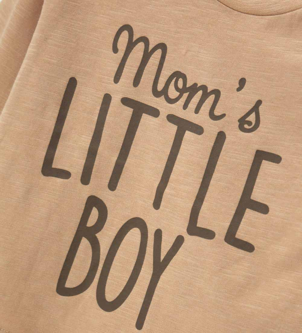Newborn - Printed T-shirt Beige 9 - 12 M