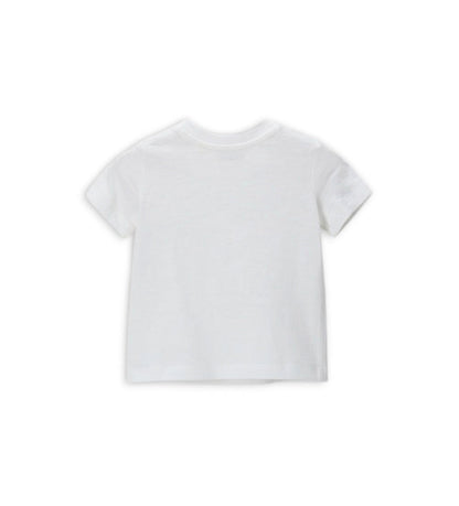 Newborn - T-shirt with pocket White 9 - 12 M
