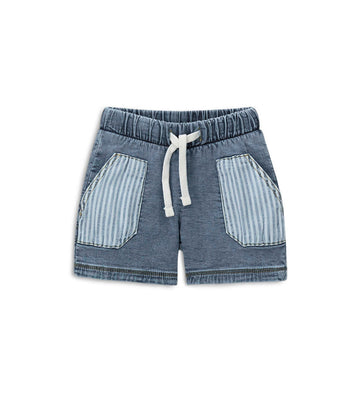 Newborn - Denim bermuda shorts Denim 9 - 12 M