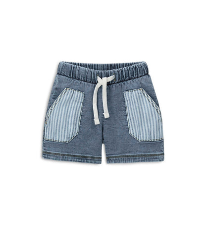 Newborn - Denim bermuda shorts Denim 9 - 12 M