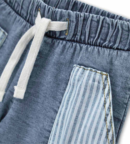 Newborn - Denim bermuda shorts Denim 9 - 12 M