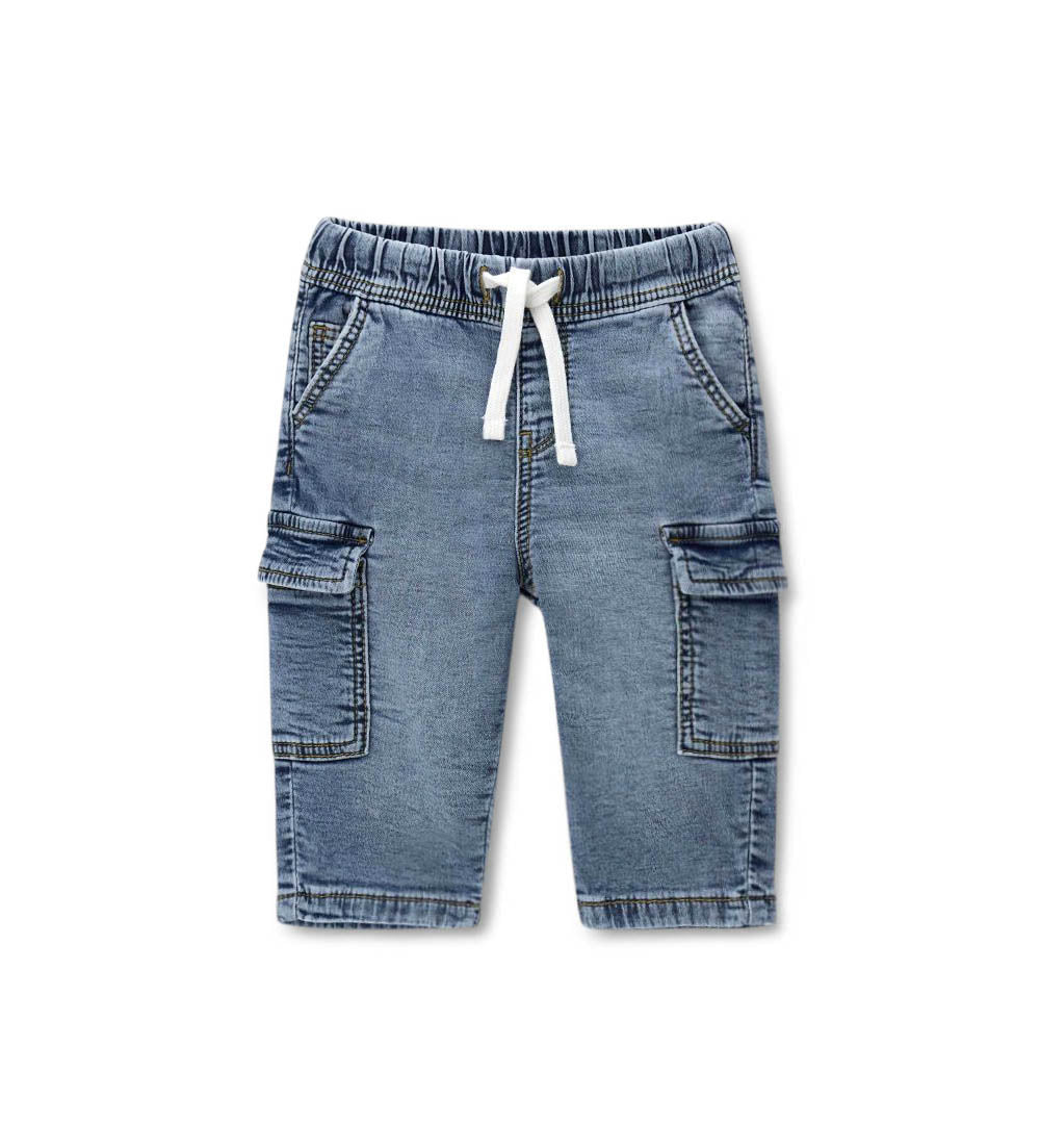 Newborn - Denim sweatpants Denim 9 - 12 M