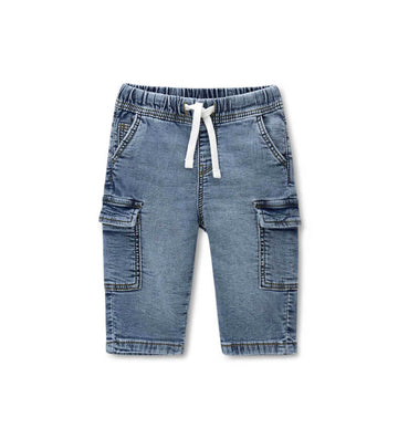 Newborn - Denim sweatpants Denim 9 - 12 M
