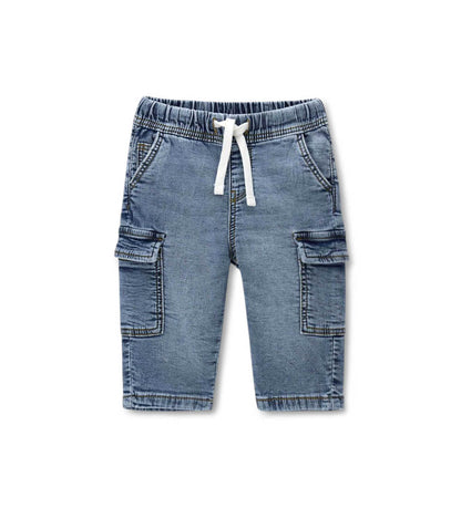 Newborn - Denim sweatpants Denim 9 - 12 M