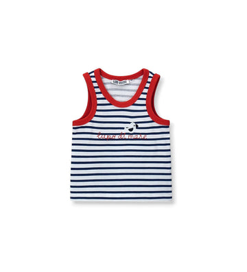 Newborn - Striped tank top 9 - 12 M Blue