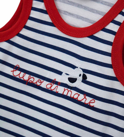 Newborn - Striped tank top 9 - 12 M Blue