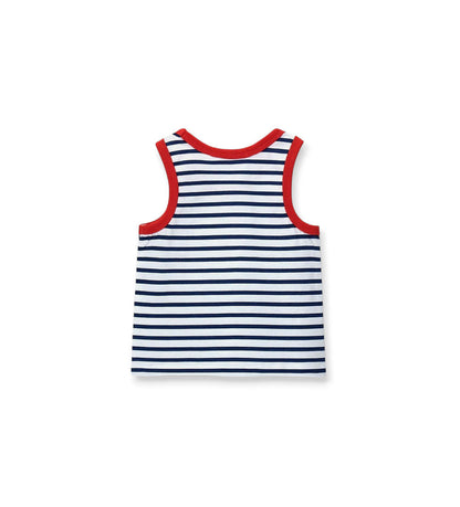 Newborn - Striped tank top 9 - 12 M Blue