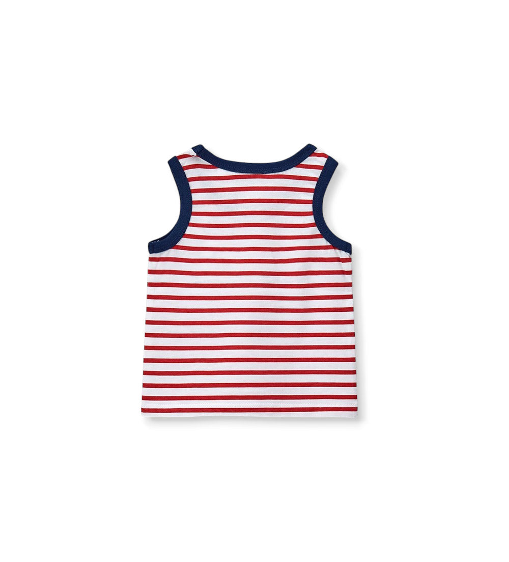 Newborn - Striped tank top 9 - 12 M Blue