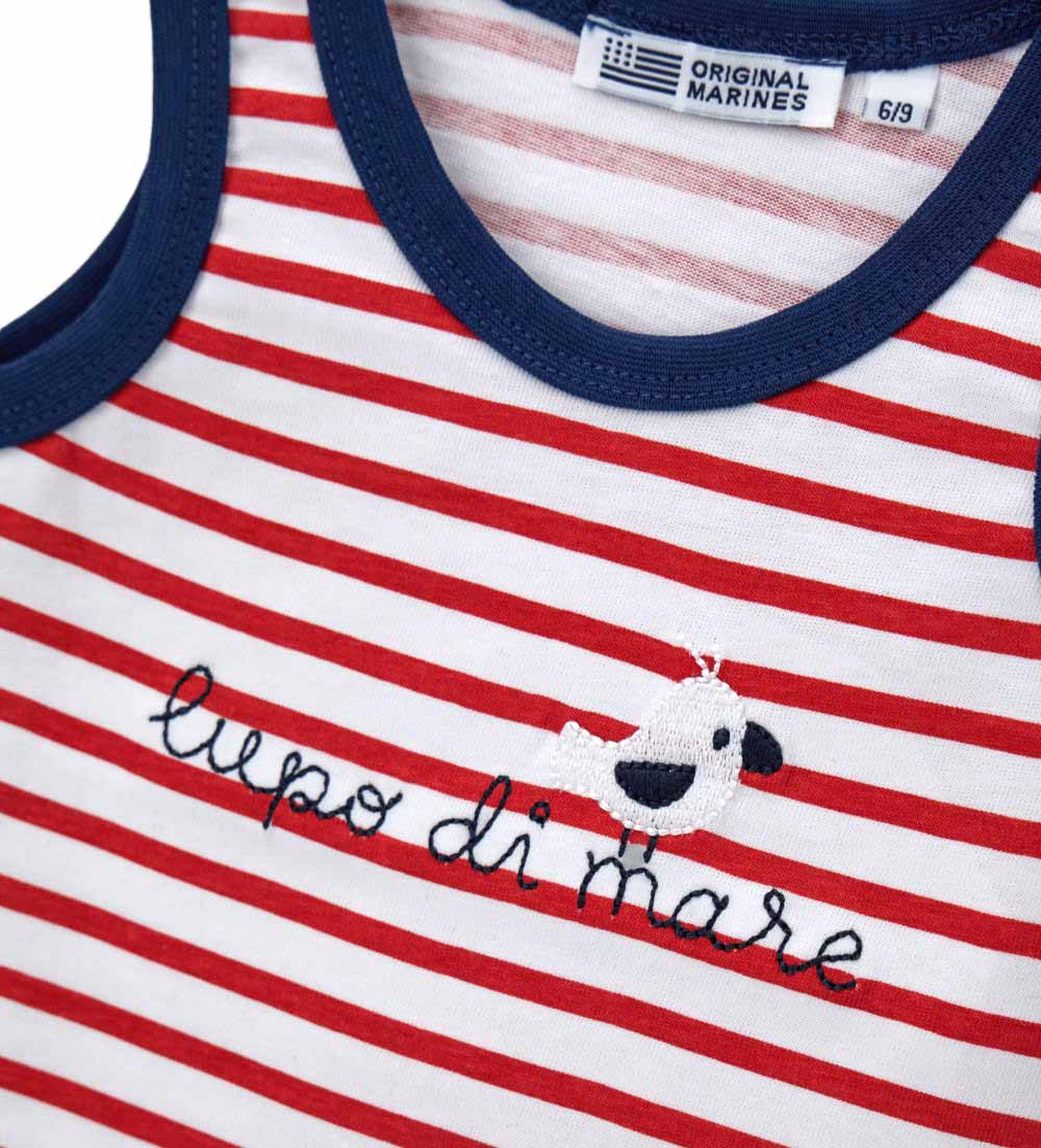 Newborn - Striped tank top 9 - 12 M Blue