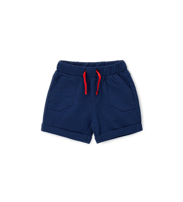 Newborn - Fleece bermuda shorts 9 - 12 M Blue