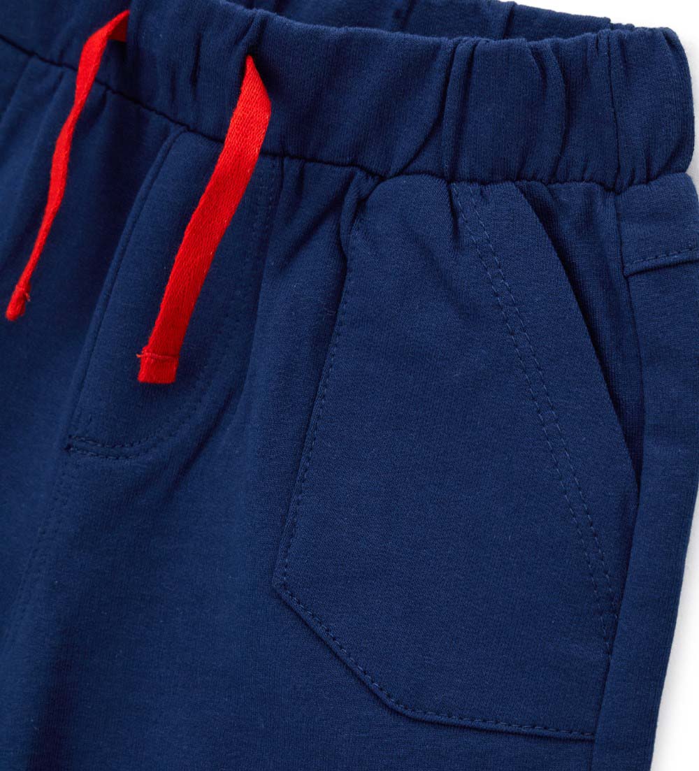 Newborn - Fleece bermuda shorts 9 - 12 M Blue