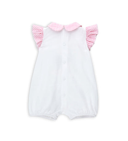 Newborn - Whale romper White 1M