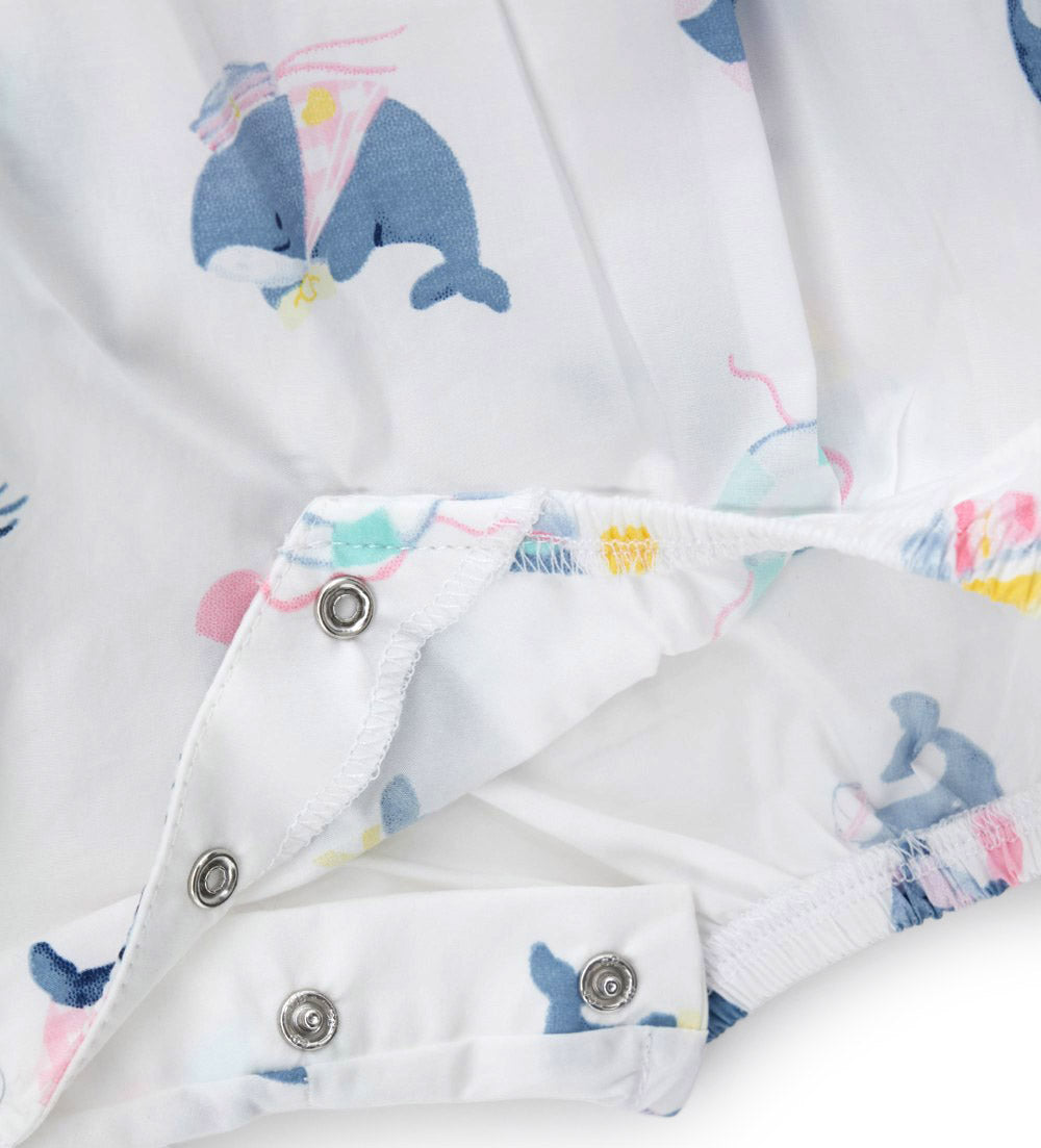 Newborn - Cotton romper White 1M