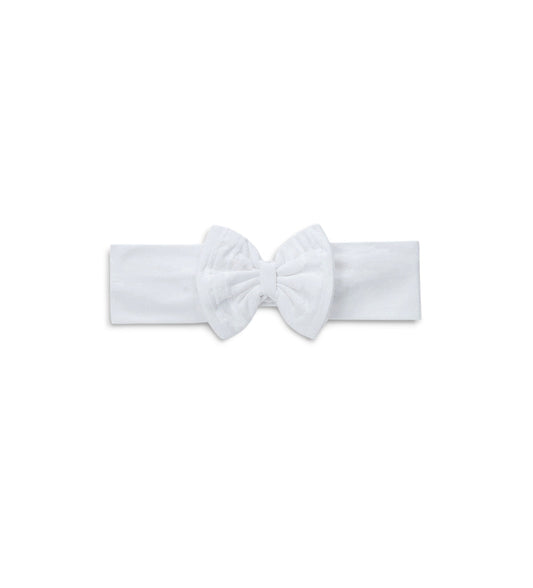 Newborn - Headband with bow White UNI