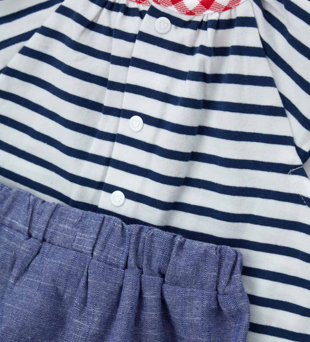 Newborn - T-shirt and bermuda shorts set 1M Blue