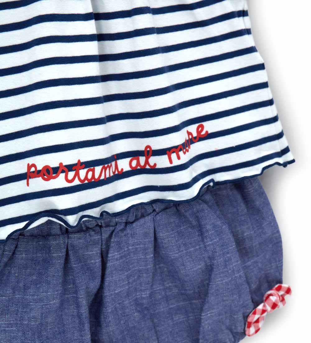 Newborn - T-shirt and bermuda shorts set 1M Blue