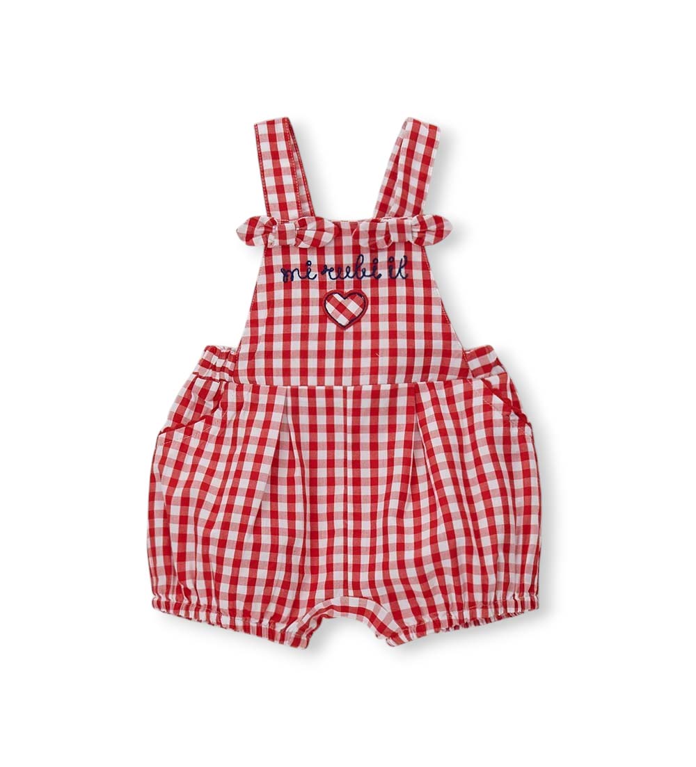 Newborn - Cotton overalls 1M Red