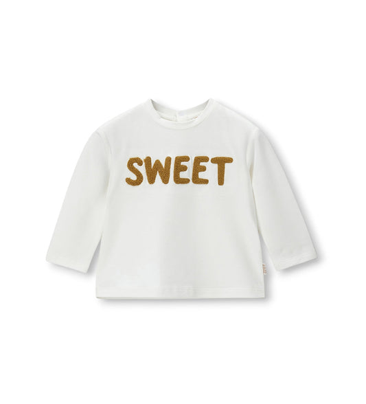 Newborn - Glitter T-shirt White 9 - 12 M