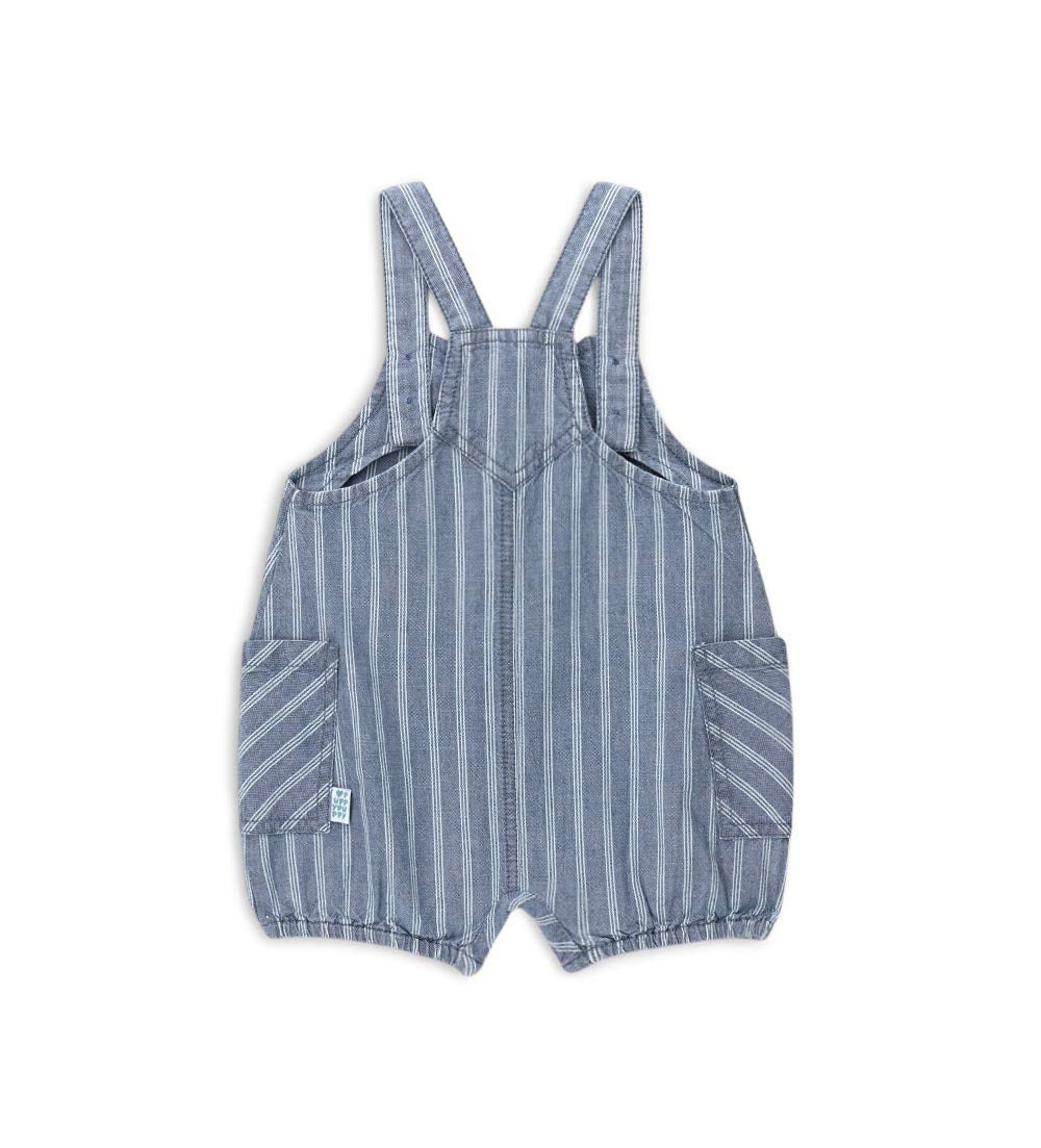 Newborn - Striped romper Denim 9 - 12 M