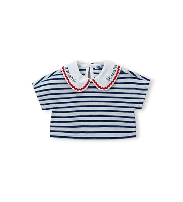 Newborn - Collared T-shirt 9 - 12 M Blue