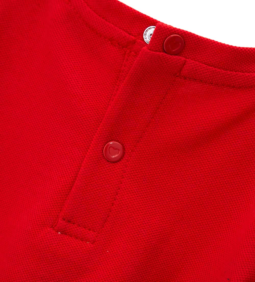 Newborn - T-shirt with ruffles 9 - 12 M Red