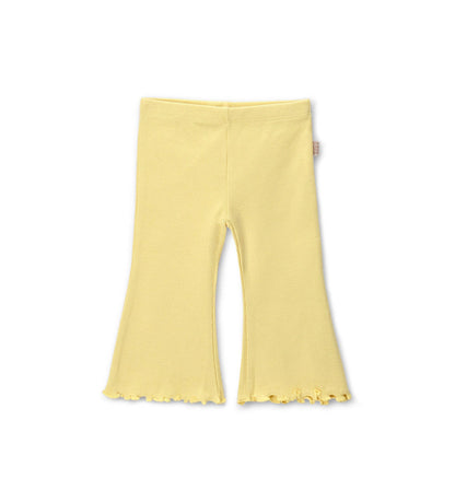 Newborn - Ribbed leggings Beige 9 - 12 M