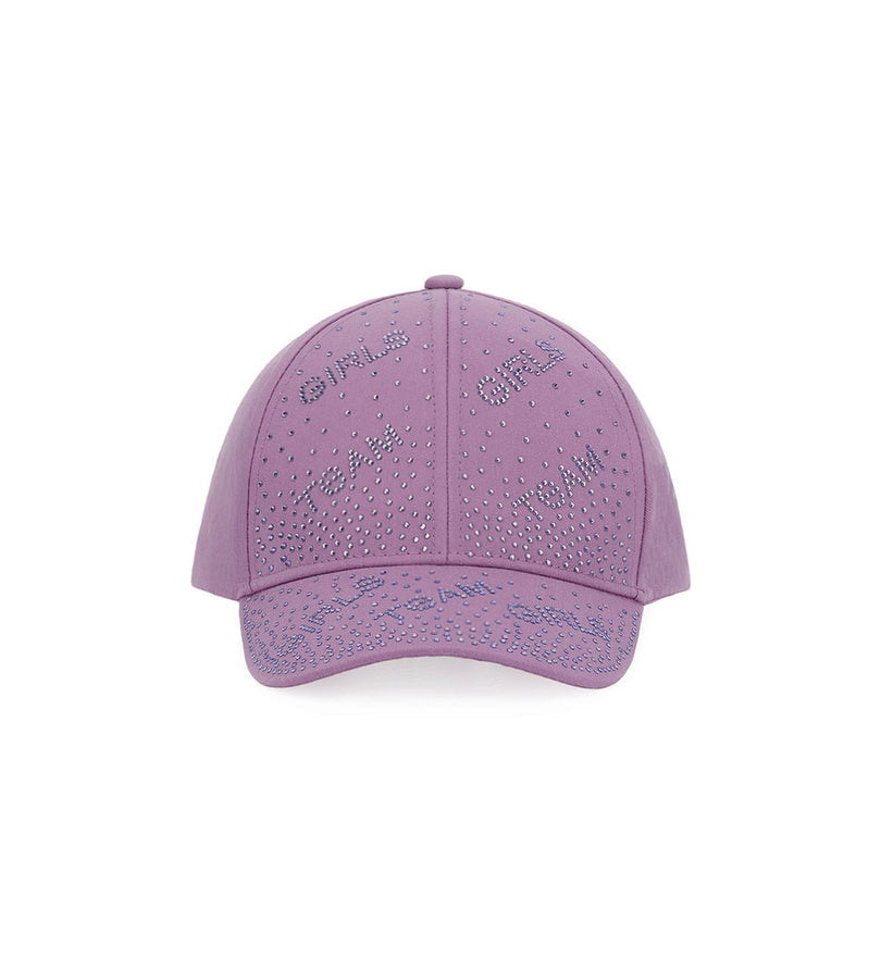 Girl - Hat with rhinestones 8 - 14 Y White
