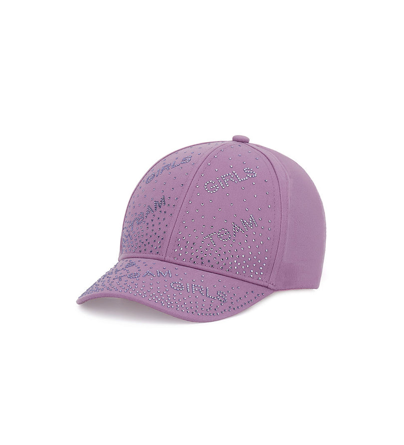 Girl - Hat with rhinestones 8 - 14 Y White