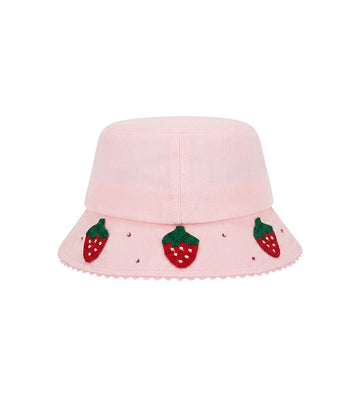 Girl - Hat with strawberries 2 - 3 Y Pink