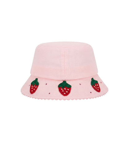 Girl - Hat with strawberries 2 - 3 Y Pink