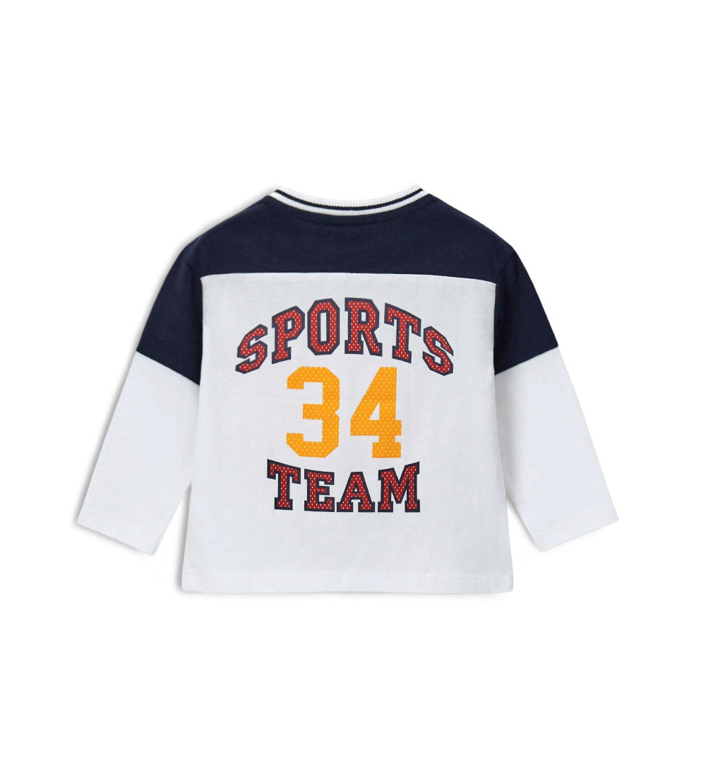 Boy - Disney V-neck T-shirt 9 - 12 M White