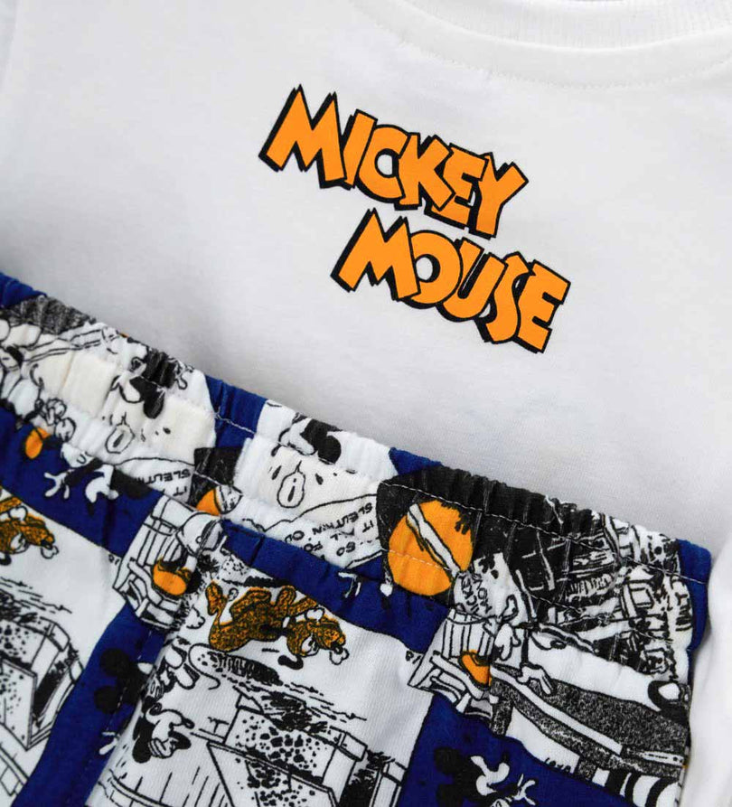 Boy - Disney t-shirt and bermuda set 9 - 12 M White