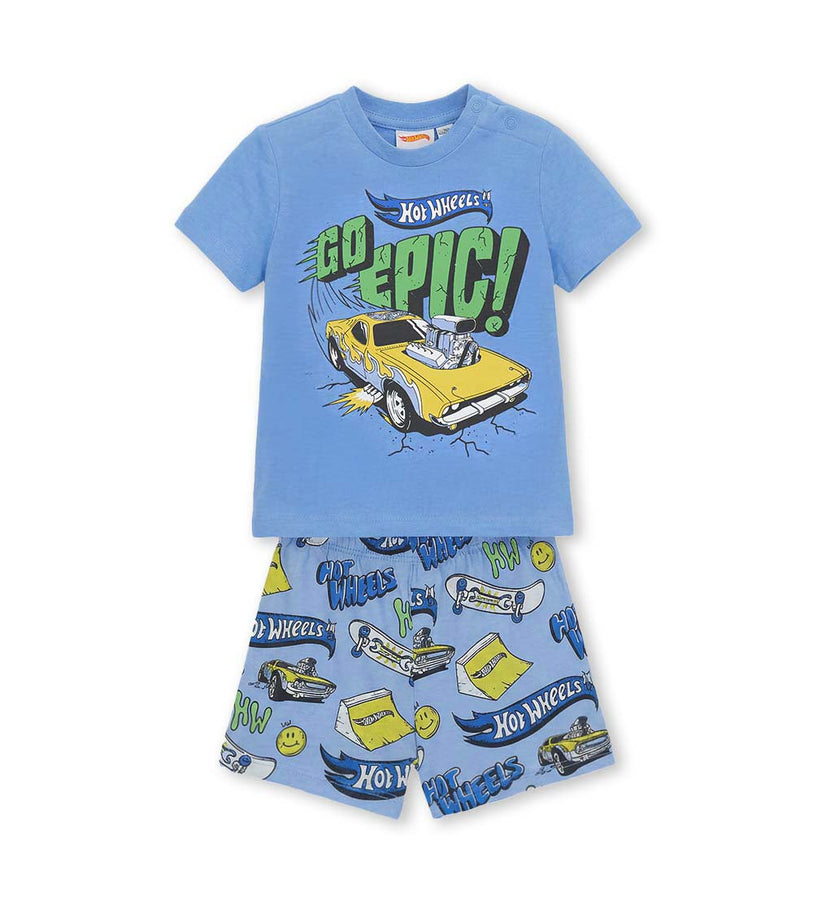 Boy - Hot Wheels Pajamas 9 - 12 M White