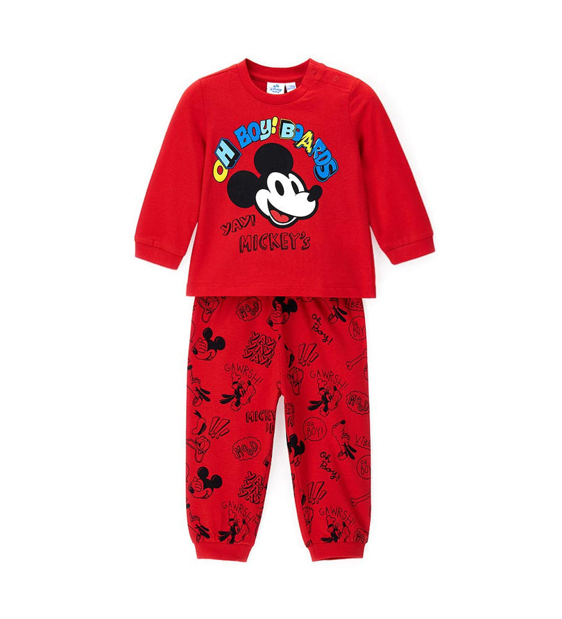 Boy - Disney Mickey Pajamas 9 - 12 M Red
