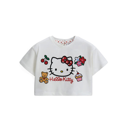 Girl - Hello Kitty T-shirt 9 - 12 M White
