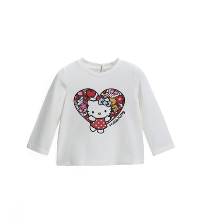 Girl - Hello Kitty Flower T-Shirt 9 - 12 M White