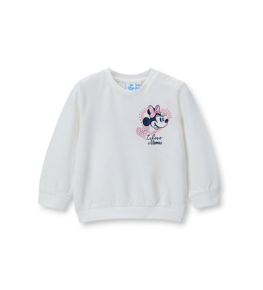 Girl - White Minnie Mouse sweatshirt 9 - 12 M White
