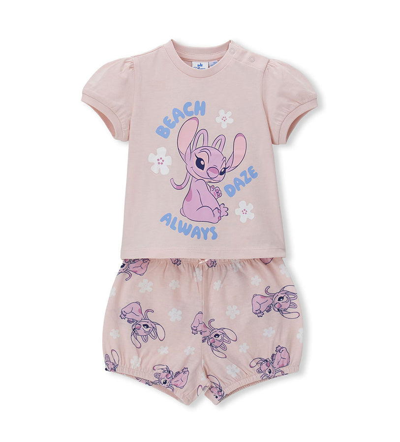 Girl - Stitch and Angel Pajamas 9 - 12 M Blue