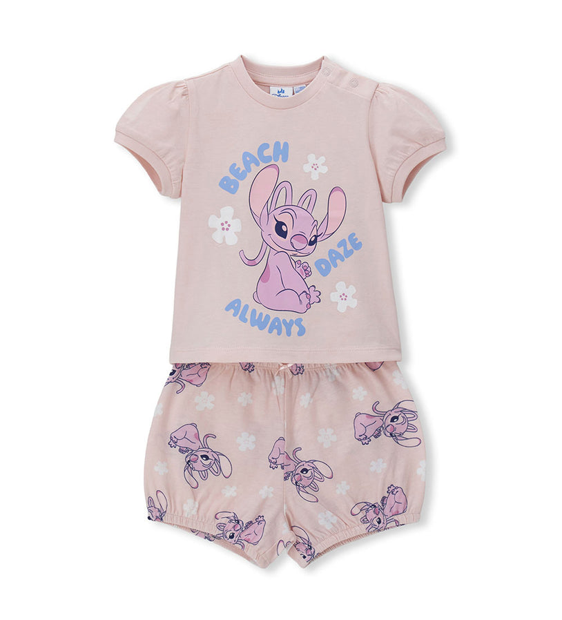 Girl - Stitch and Angel Pajamas 9 - 12 M Blue